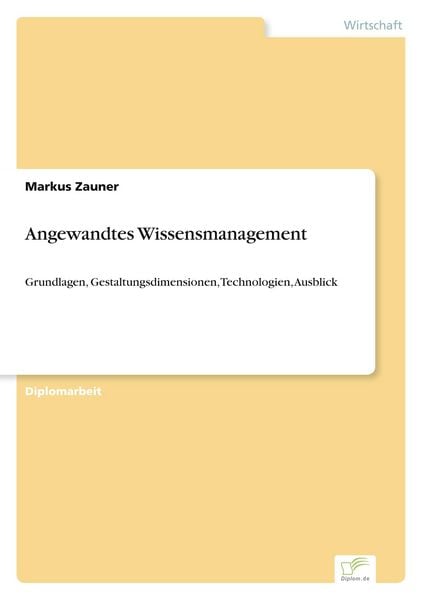 Produktbild: Angewandtes Wissensmanagement