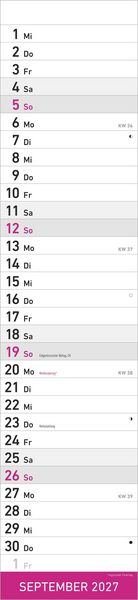 Produktbild: Streifenplaner PINK 2027
