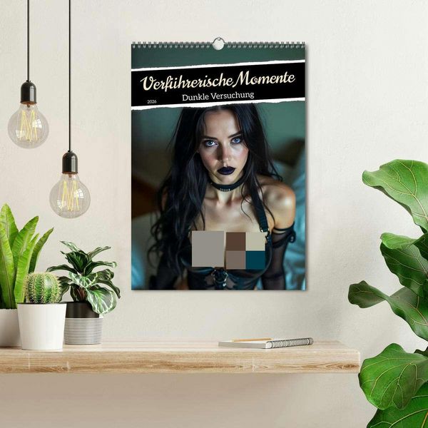 Produktbild: Verf&uuml;hrerische Momente - Dunkle Versuchung (Wandkalender 2026 DIN A3 hoch), CALVENDO Monatskalender