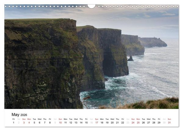 Produktbild: Ireland. Wild Atlantic Views / UK-Version (Wall Calendar 2026 DIN A3 landscape), CALVENDO 12 Month Wall Calendar
