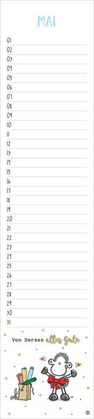 Produktbild: sheepworld Geburtstagskalender Langplaner