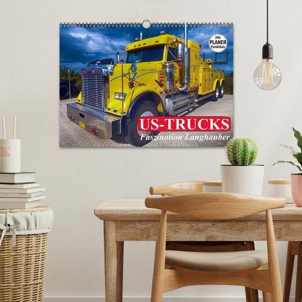 Produktbild: US-Trucks. Faszination Langhauber (Wandkalender 2026 DIN A3 quer), CALVENDO Monatskalender