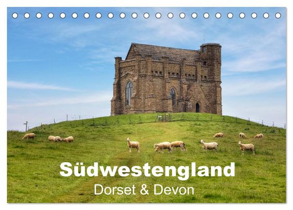 Südwestengland - Dorset & Devon (Tischkalender 2024 DIN A5 quer), CALVENDO Monatskalender