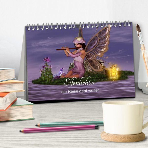 Produktbild: Elfenlichter, die Reise geht weiter (Tischkalender 2026 DIN A5 quer), CALVENDO Monatskalender