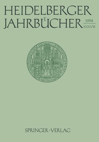 Produktbild: Heidelberger Jahrb&uuml;cher