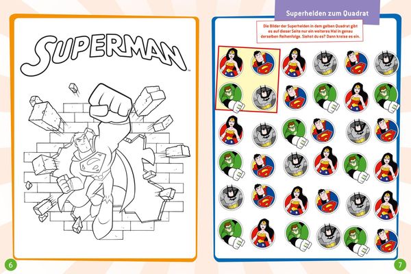 Produktbild: DC Superhelden: Malen und R&auml;tseln mit den Superhelden