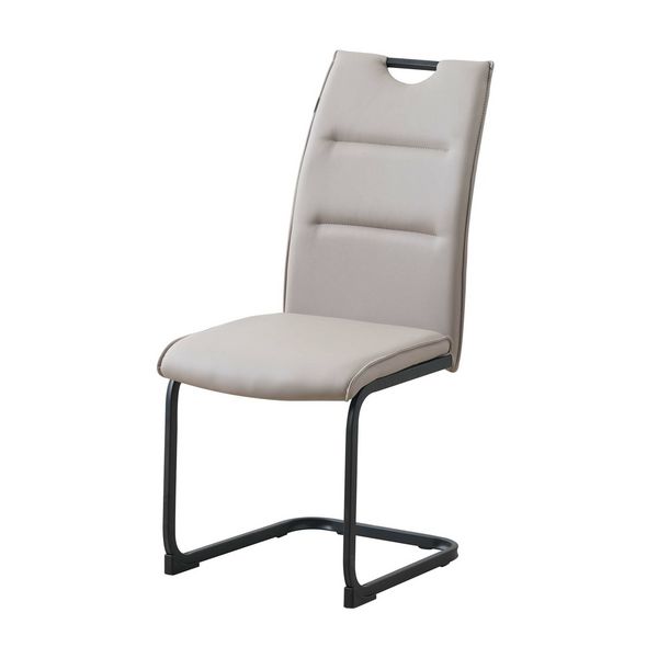 Produktbild: HTI-Living Schwingstuhl 4er Set PU cappuccino DannyP Freischwinger Esszimmerstuhl Kunstleder