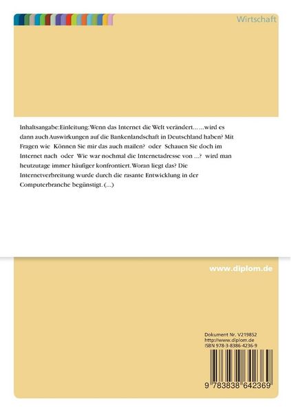 Produktbild: Vertrieb von Bankdienstleistungen &uuml;ber das Internet
