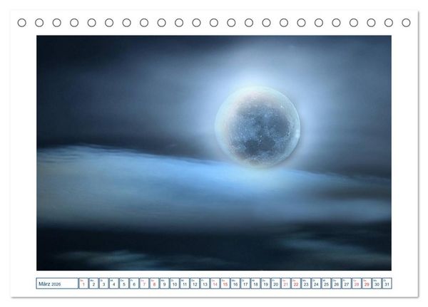 Produktbild: MoonMania (Tischkalender 2026 DIN A5 quer), CALVENDO Monatskalender