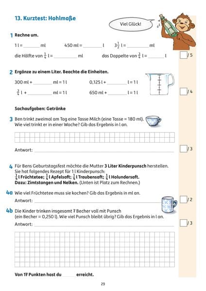 Produktbild: &Uuml;bungsheft mit Tests in Mathe 4. Klasse