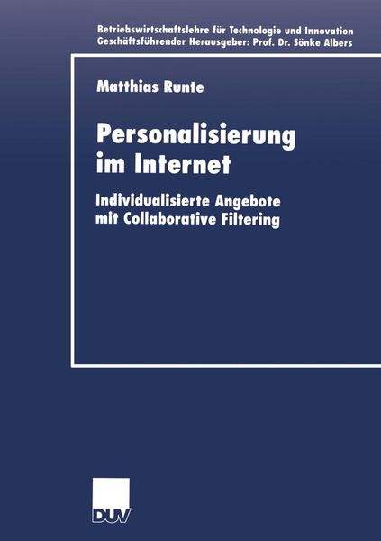 Produktbild: Personalisierung im Internet