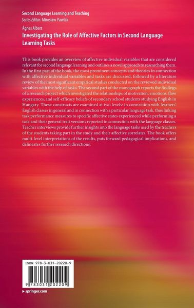 Produktbild: Investigating the Role of Affective Factors in Second Language Learning Tasks