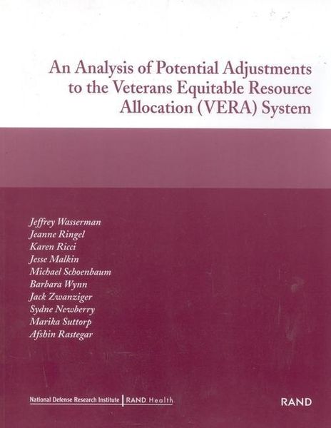 Produktbild: An Analysis of Potential Adjustments to the Veterans Equitable Resource Allocation (Vera) System