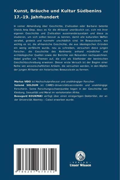 Produktbild: Kunst, Br&auml;uche und Kultur S&uuml;dbenins 17.-19. Jahrhundert