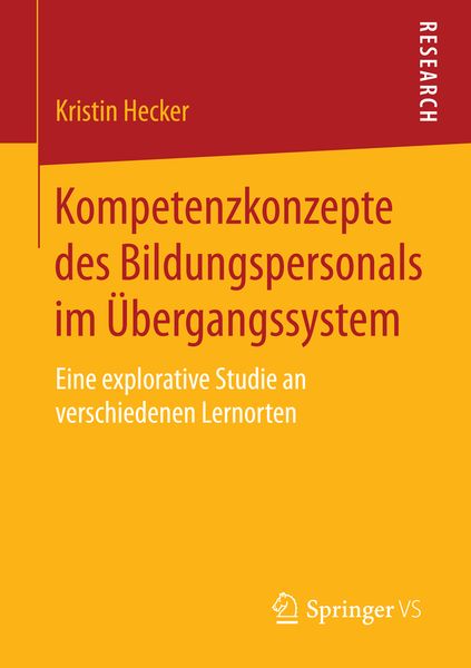 Produktbild: Kompetenzkonzepte des Bildungspersonals im &Uuml;bergangssystem
