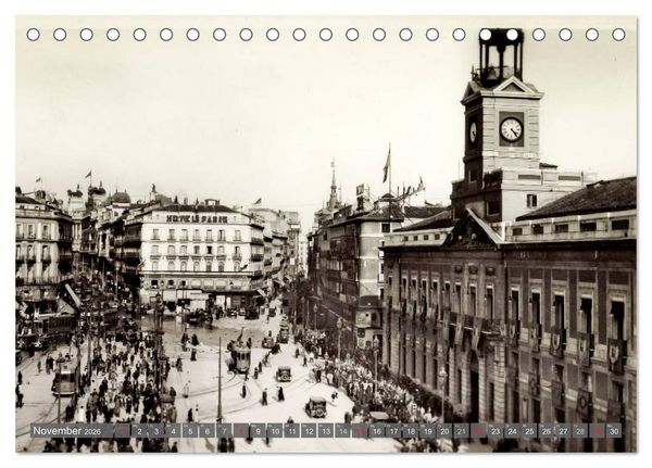 Produktbild: Erinnerungen an das alte Madrid (Tischkalender 2026 DIN A5 quer), CALVENDO Monatskalender