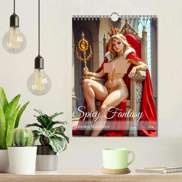 Produktbild: Spicy Fantasy - Frivoles Mittelalter (Wandkalender 2026 DIN A4 hoch), CALVENDO Monatskalender