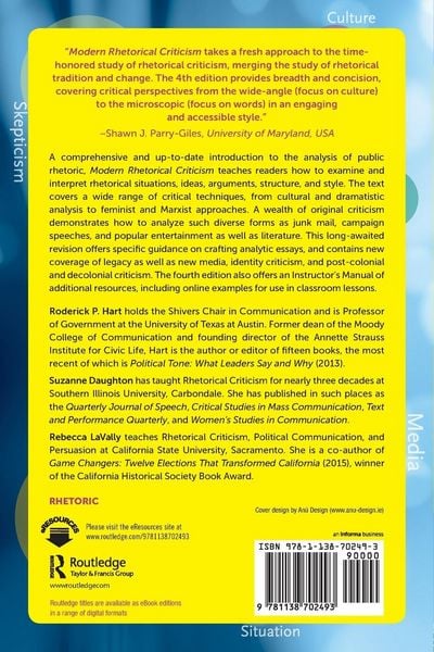 Produktbild: Modern Rhetorical Criticism