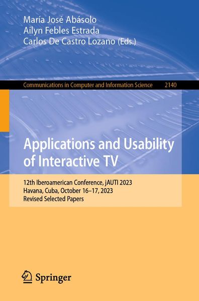 Produktbild: Applications and Usability of Interactive TV