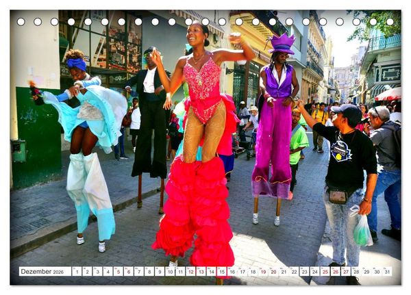 Produktbild: Let's dance in Cuba - Stelzent&auml;nzer in Havanna (Tischkalender 2026 DIN A5 quer), CALVENDO Monatskalender