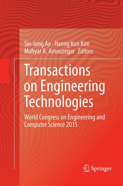Produktbild: Transactions on Engineering Technologies