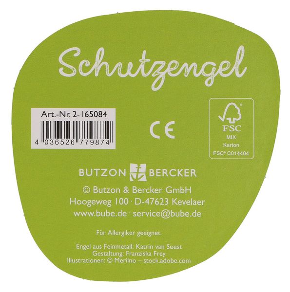 Produktbild: Engelfigur aus Metall - Schutzengel