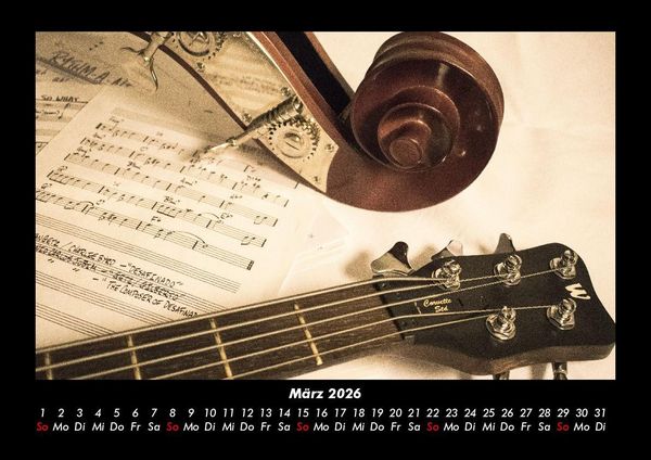 Produktbild: Musik 2026 Fotokalender DIN A3