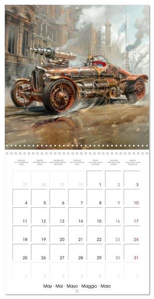 Produktbild: Steampunk - Mechanical World (Wall Calendar 2026 12 &times; 12 Inch) CALVENDO 12 Month Wall Calendar