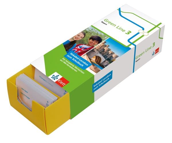 Produktbild: Klett Green Line 3 Bayern Klasse 7 Vokabel-Lernbox zum Schulbuch