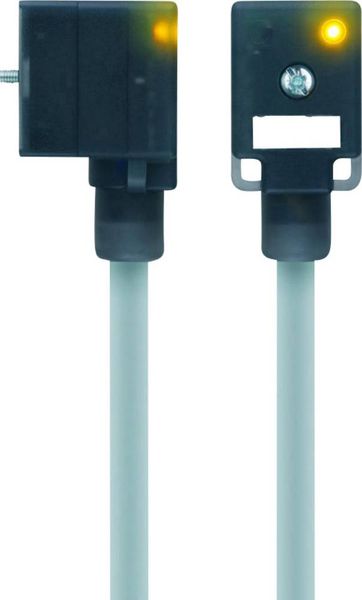 Produktbild: Escha Ventilsteckverbinder Bauform BI Schwarz VBI21-24.3-5/P01 Pole:2+PE 8047830 Inhalt: 1St.