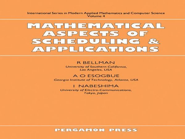 Produktbild: Mathematical Aspects of Scheduling and Applications