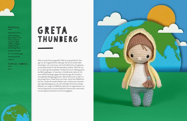 Produktbild: Amigurumi Superfrauen. H&auml;kel-Anleitungen f&uuml;r 15 Frauen, die die Welt ver&auml;ndert haben