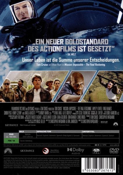 Produktbild: Mission: Impossible - The Final Reckoning (DVD)