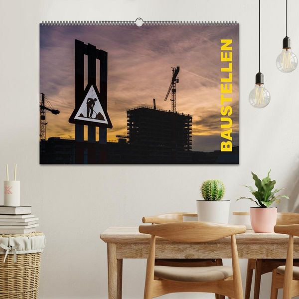 Produktbild: Baustellen (Wandkalender 2026 DIN A2 quer), CALVENDO Monatskalender