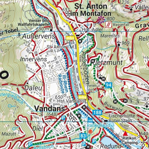 Produktbild: Freytag & berndt Wanderkarte WK 5507 Montafon 1:35.000