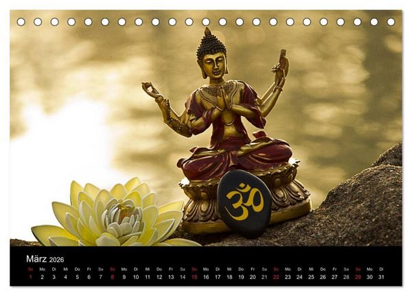 Produktbild: SPIRIT OF ZEN Meditation (Tischkalender 2026 DIN A5 quer), CALVENDO Monatskalender