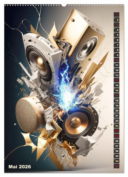 Produktbild: LAUT STARK EXPLOSIV (hochwertiger Premium Wandkalender 2026 DIN A2 hoch), Kunstdruck in Hochglanz