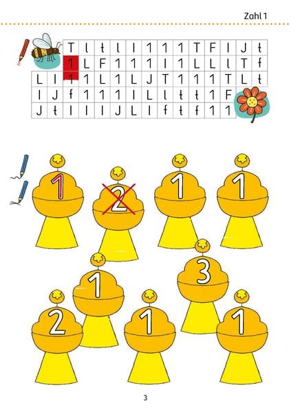 Produktbild: Mein &Uuml;bungsheft Zahlen schreiben 1-10 &ndash; 1. Klasse: Z&auml;hlen, Mengen, erstes Rechnen