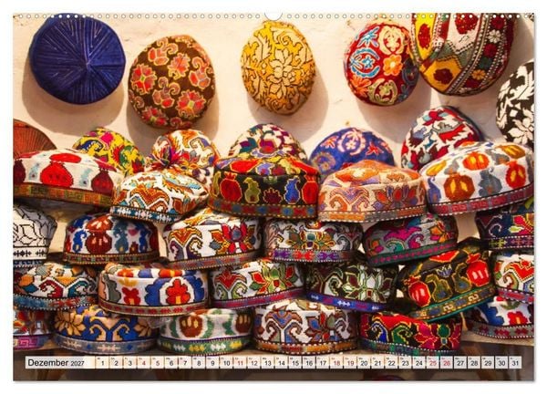 Produktbild: Usbekistan Mythos Seidenstra&szlig;e hautnah (hochwertiger Premium Wandkalender 2027 DIN A2 quer), Kunstdruck in Hochglanz