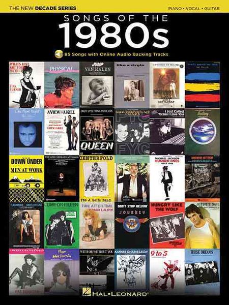 Produktbild: Songs of the 1980s - The New Decade Series with Online Backing Tracks Piano Vocal Guitar Songbook Over 80 Iconic Hits with Sheet Music