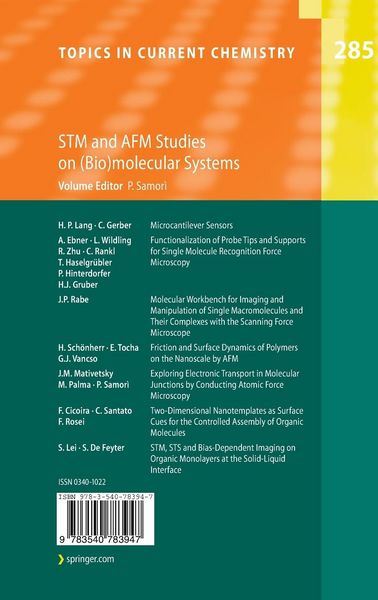 Produktbild: STM and AFM Studies on (Bio)molecular Systems: Unravelling the Nanoworld