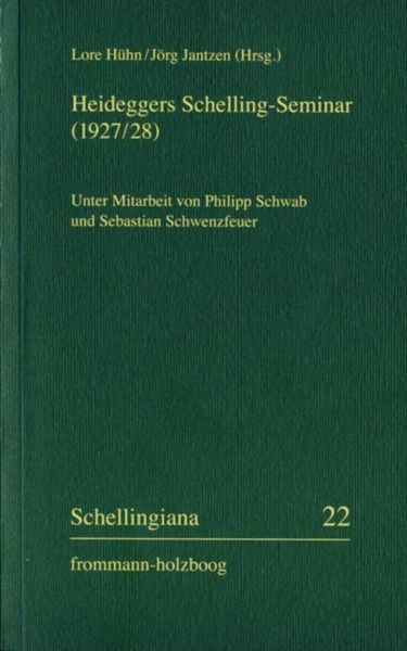 Produktbild: Heideggers Schelling-Seminar (1927/28)