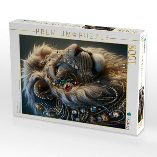 Produktbild: CALVENDO Puzzle Der L&ouml;wenblick | 1000 Teile Lege-Gr&ouml;&szlig;e 64x48cm Foto-Puzzle f&uuml;r gl&uuml;ckliche Stunden