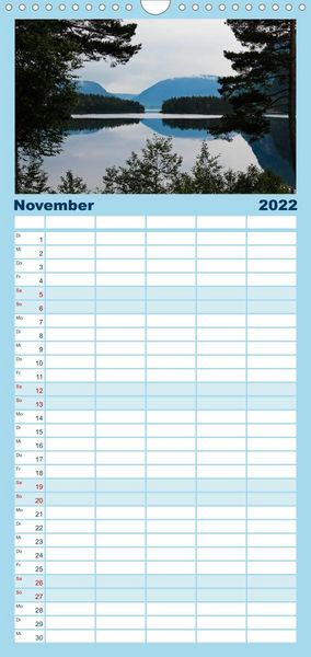 Produktbild: S&uuml;dnorwegen - Familienplaner hoch (Wandkalender 2022 , 21 cm x 45 cm, hoch)