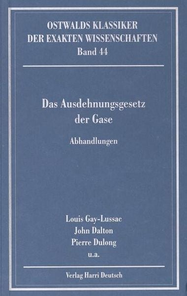 Produktbild: Das Ausdehnungsgesetz der Gase (Gay-Lussac, Dalton, Dulong)