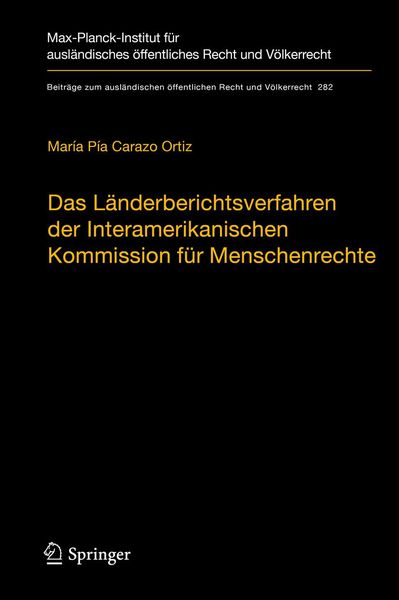 Produktbild: Das L&auml;nderberichtsverfahren der Interamerikanischen Kommission f&uuml;r Menschenrechte