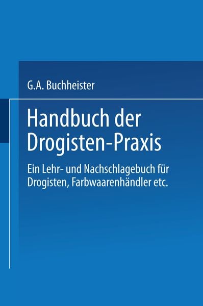 Produktbild: Handbuch der Drogisten-Praxis