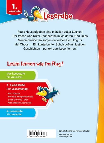 Produktbild: Leserabe Sonderausgaben - Schulabenteuer zum Lesenlernen