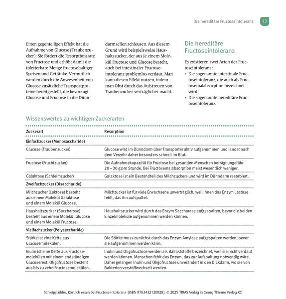 Produktbild: K&ouml;stlich essen Fructoseintoleranz