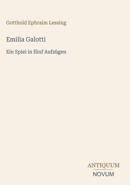 Produktbild: Emilia Galotti